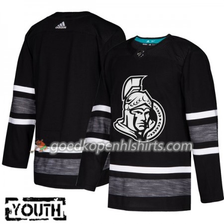 Ottawa Senators Blank 2019 All-Star Adidas Zwart Authentic Shirt - Kinderen